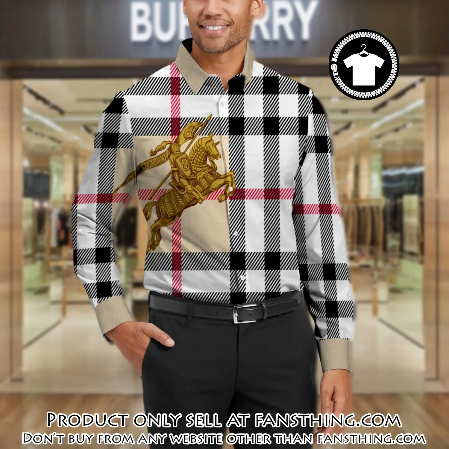 Burberry long sleeves button down shirt for elegant men lsb1003 fst0457277